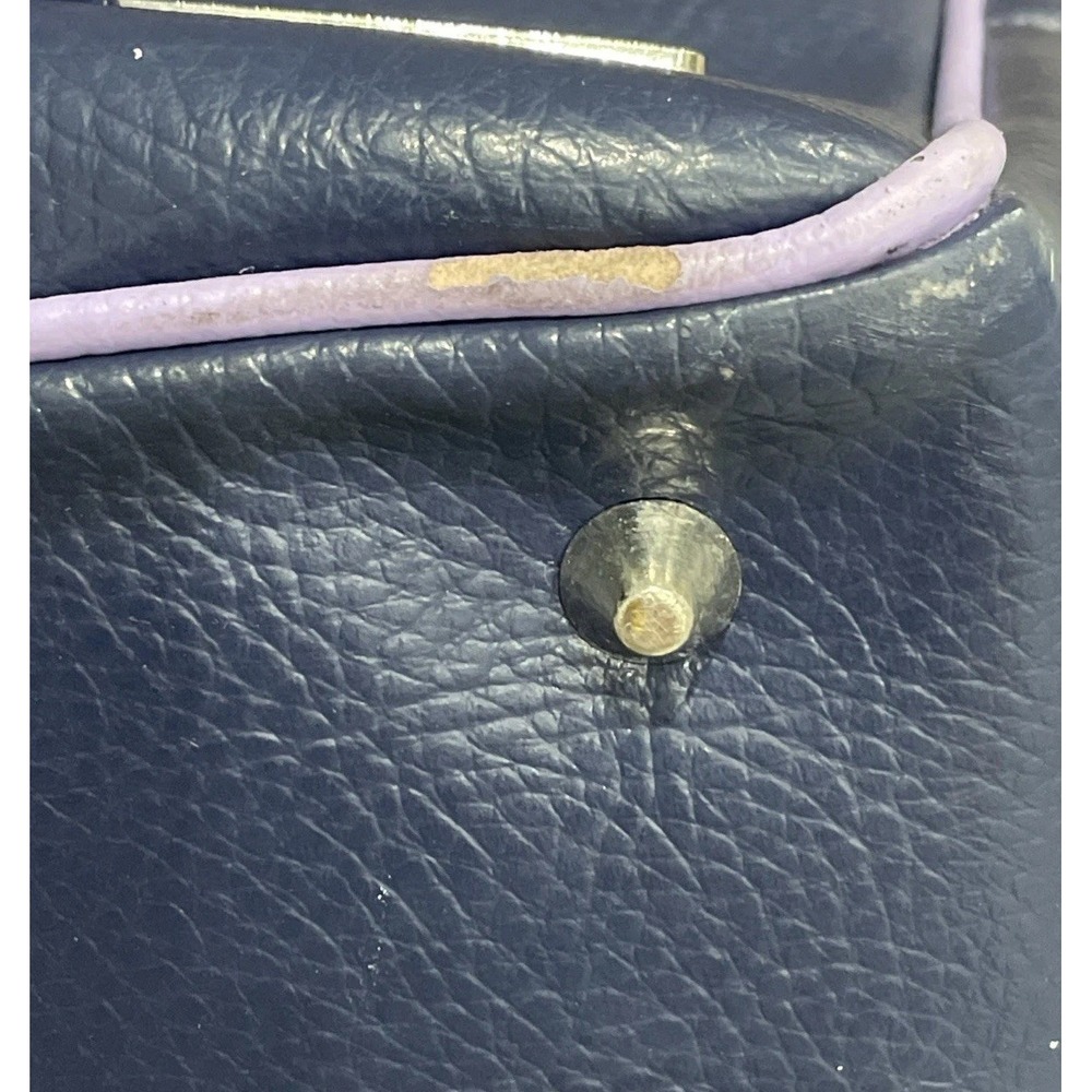 Vintage Roxy Travel Bag Luggage‎ Purple Leather Tote Hawaiian PVC Surf 1990's - Picture 14 of 15
